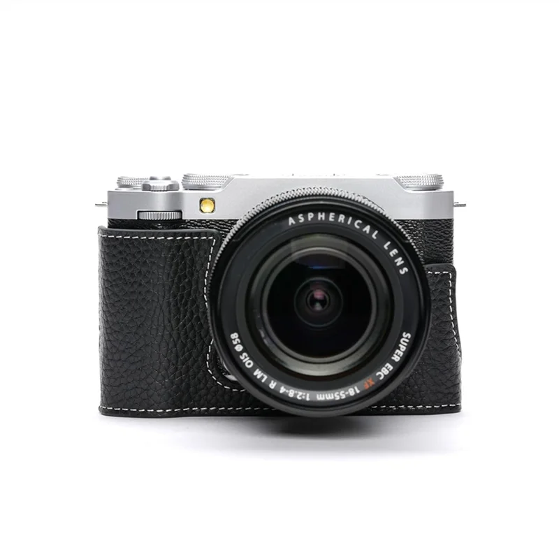 -ABPU حافظة واقية لكاميرا Fujifilm XM5 ريترو غطاء PU نصف قاعدة جبل لملحقات Fuji X-M5