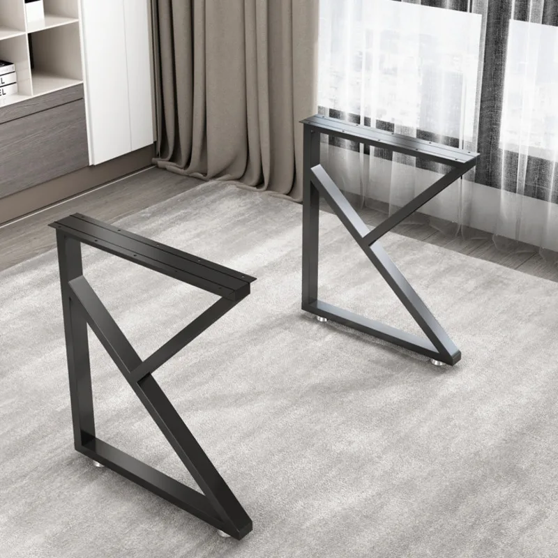 K-shaped Ilha Tabela Leg Suporte, Ferro Mesa De Metal, Dressing Desk Foot Bar, Longo Acessórios Para Móveis