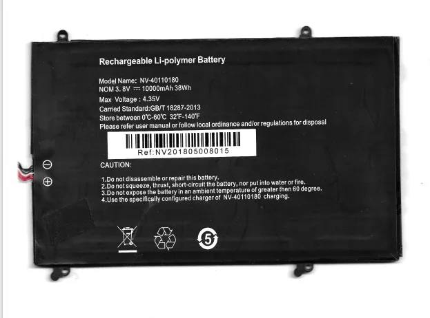 

Stonering Laptop Battery High Quality 10000mAh 3.8V WITH 5PINS for THOMSON 5090160,3ICP5/90/160,NEO 14A-4WH64