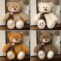 50cm/60cm Kawaii Scarf Teddy Bear Plush Toy Doll Soft Stuffed Animal Bear Toys Cute Birthday Gift for Girls Boys Kids Children