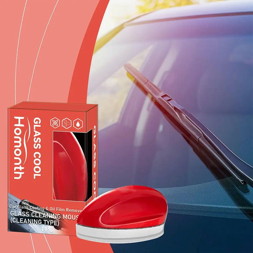 

Car Glass Oil Film Remover Hydrophobic Glass Coating Sponge Cleaning Brush Water Spots Stain Removal Auto Detailing