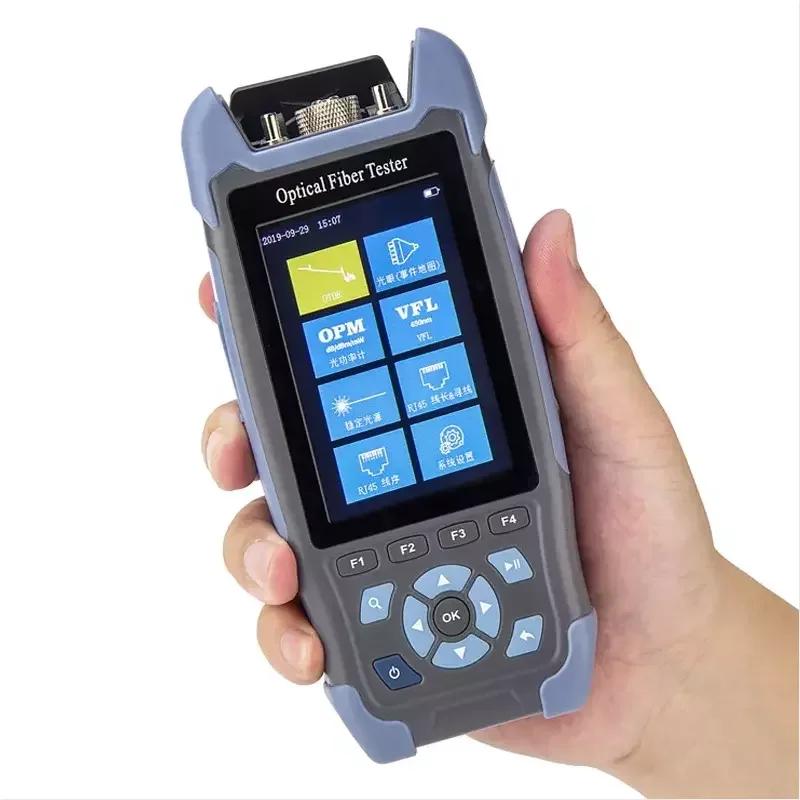 Factory Price Mini OTDR Fiber Sm and Mm 850 1300 1490 1310 1550 1625 1650 Nm 60-240 Km Ftth FC ST SC 22 Db VFL-10m NK3200D