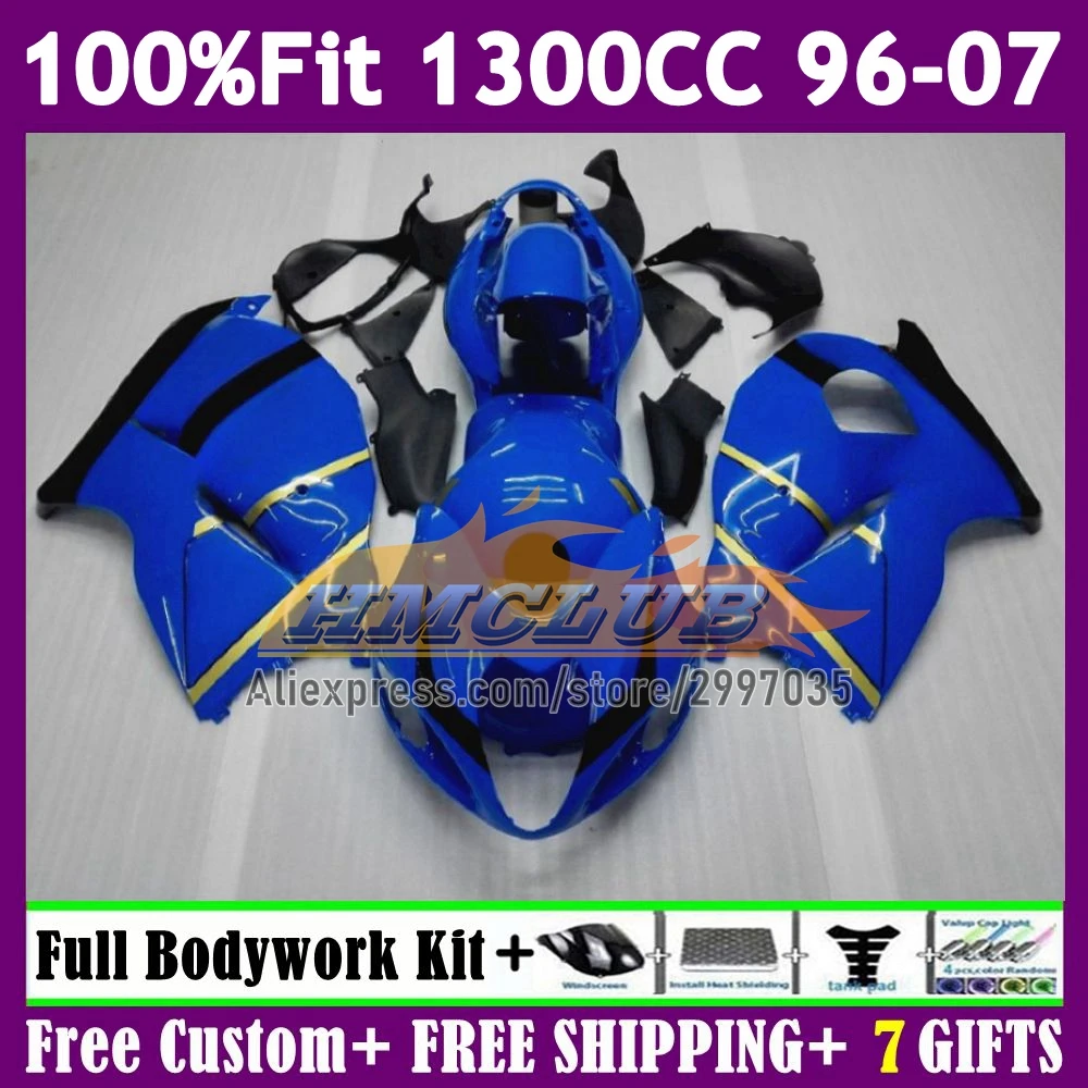 Light Blue Injection For SUZUKI Hayabusa GSXR1300 GSXR 1300 CC 160No.0 GSXR-1300 96 97 98 99 00 01 02 03 04 05 06 07 Fairing