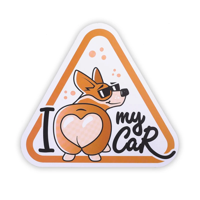 

Наклейка На Авто Когри Interesting Car Stickers I Love My Corgi Vinyl Decal Waterproof Windshield