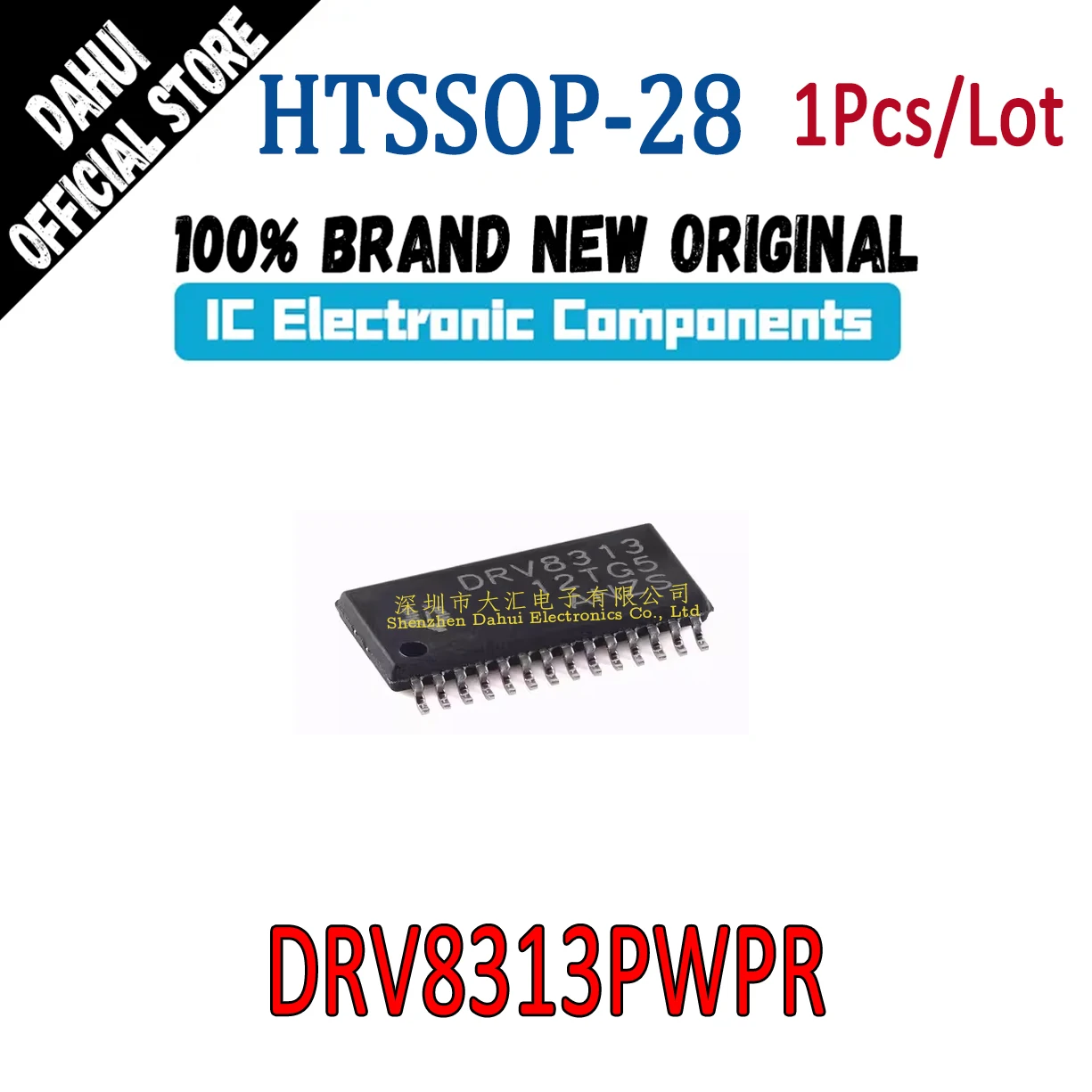 

DRV8313PWPR DRV8313 HTSSOP-28 Three-phase motor driver IC chip new original