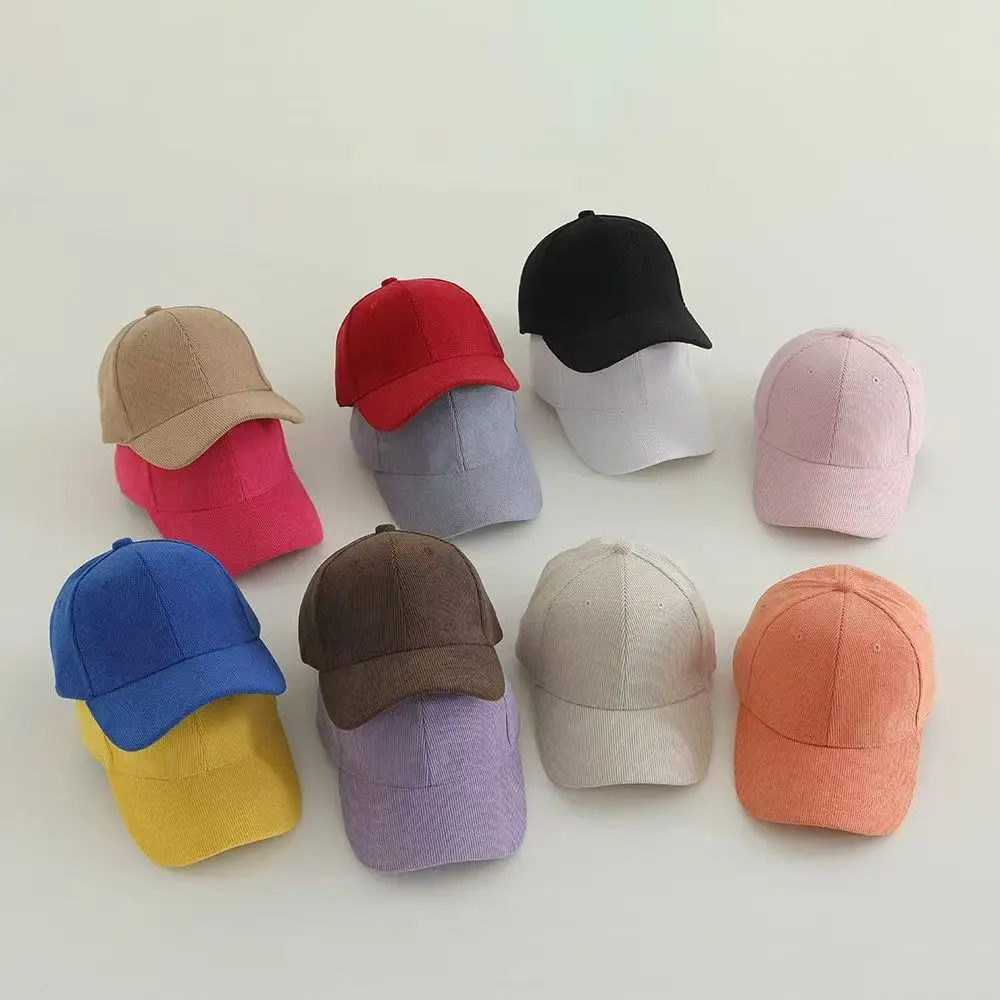 Customized Printed Logo Children's Mao Qing Baseball Cap Boys' Travel Hats Girls' Kindergarten Duck Tongue Caps