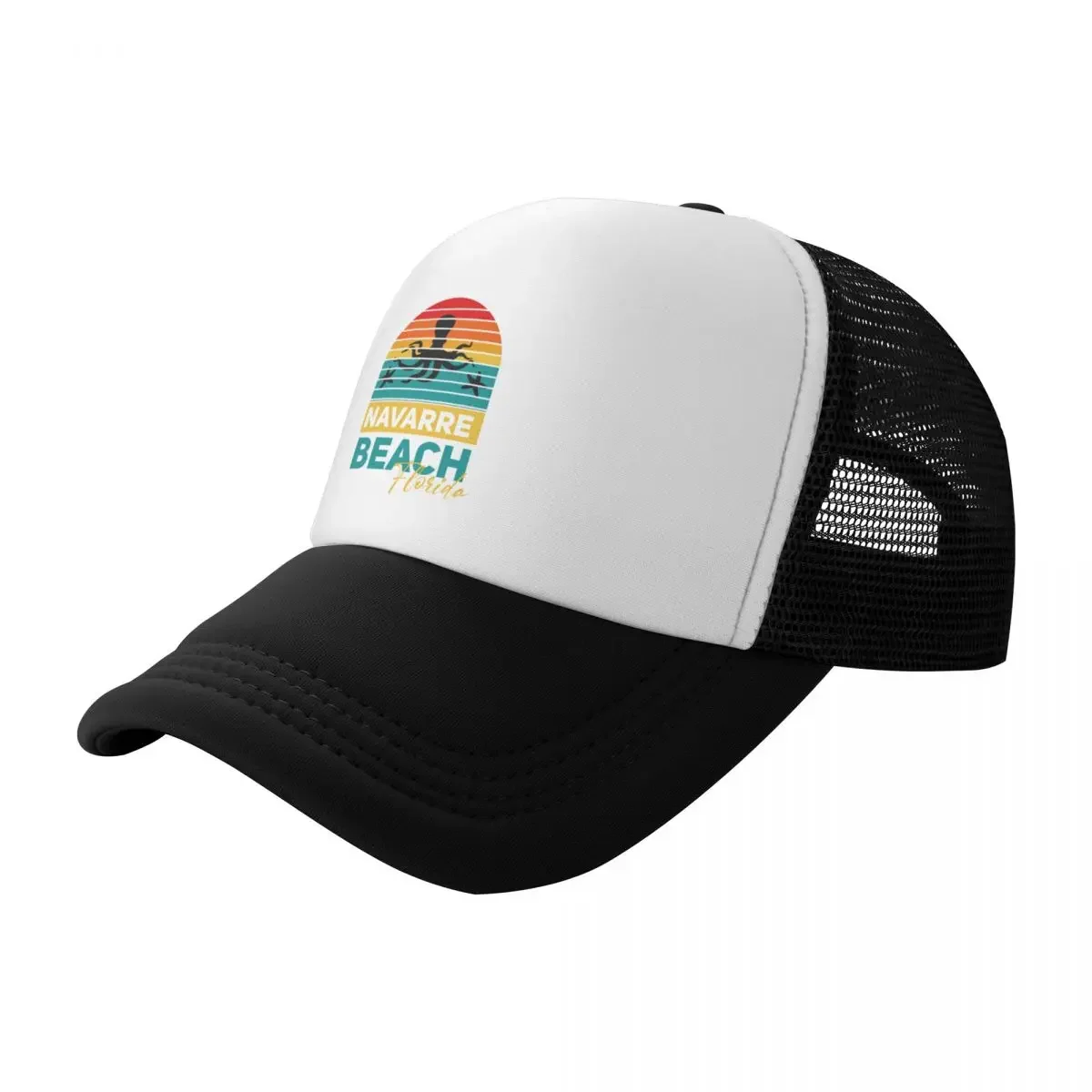 

Navarre Beach florida retro sunset vintage Baseball Cap Gentleman Hat Designer Hat Women Hats Men's