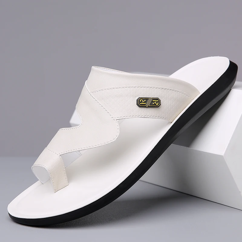 

Men's Summer Soft-Soled Anti-Slip Thong Slippers Fashionable Beach Sandals Casual Slip-On Shoes