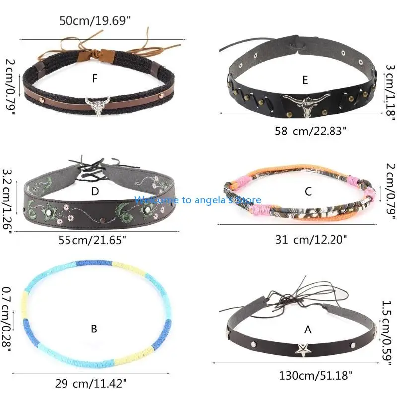 X4YC Hat Belt Cowboy Hat Band Ureinwohner American Hat Band Conch Hat Band Stroh Hat Band