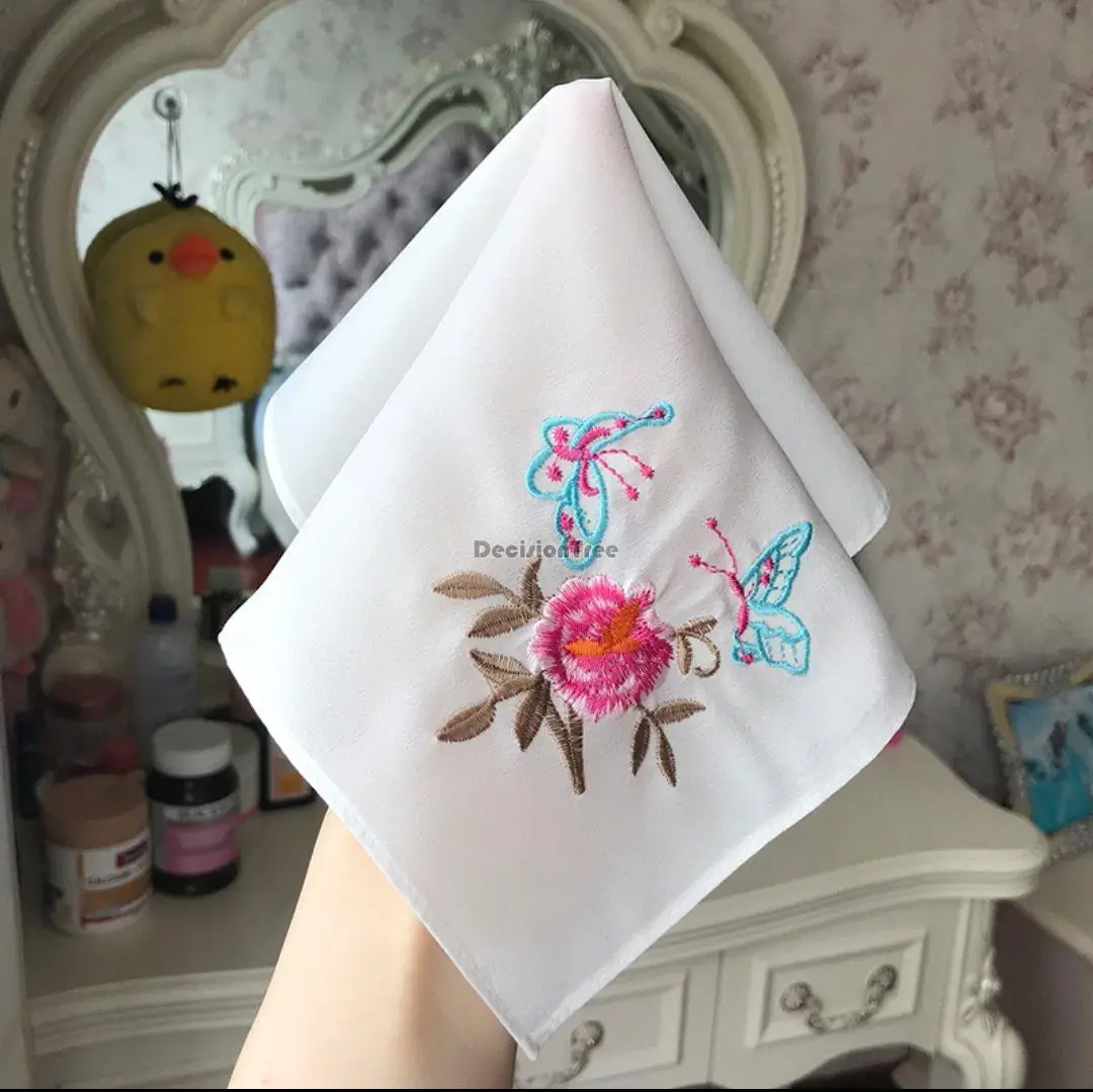 2024 chinese embroidery dance hanfu accessories women handkerchief portable napkin cleaning towels handkerchief traditional gift