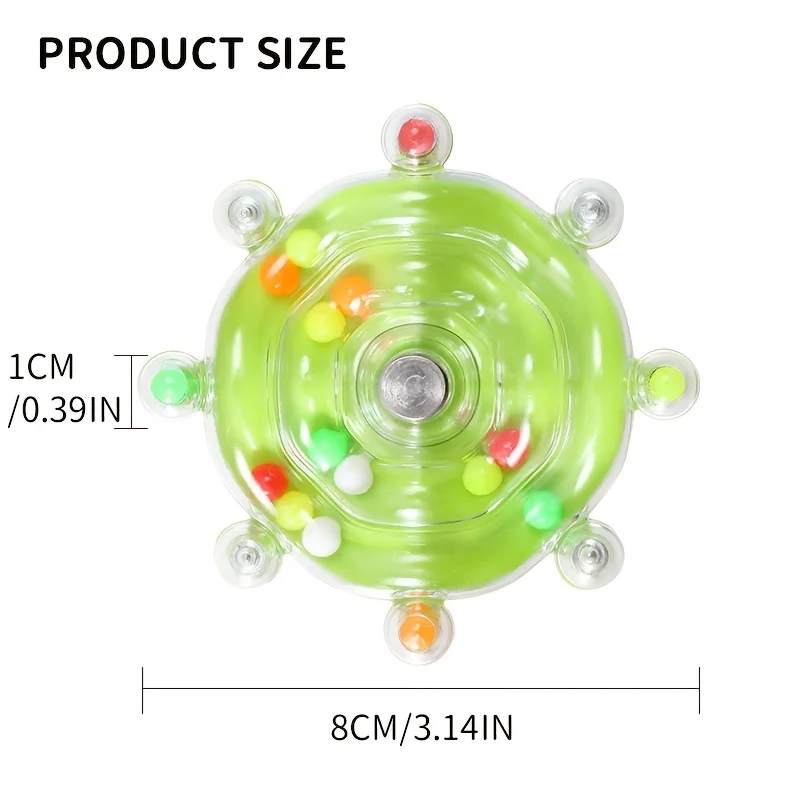 Mainan sangkar burung interaktif burung beo, pengumpan putar, plastik tahan lama, dengan geraham, untuk stimulasi mental dan hiburan