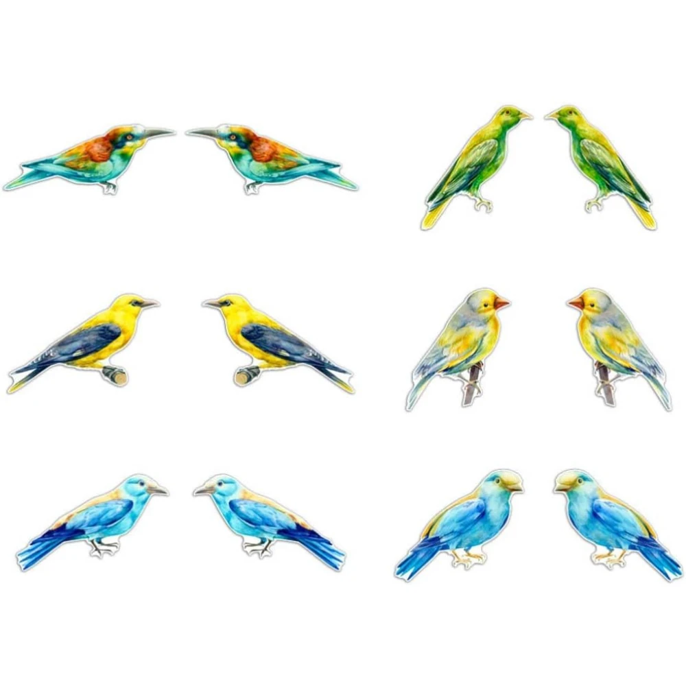 Hummingbird Pattern Flexible Screen Door Magnets,12Pcs Magnetic Decor for Sliding Screen Doors & Windows