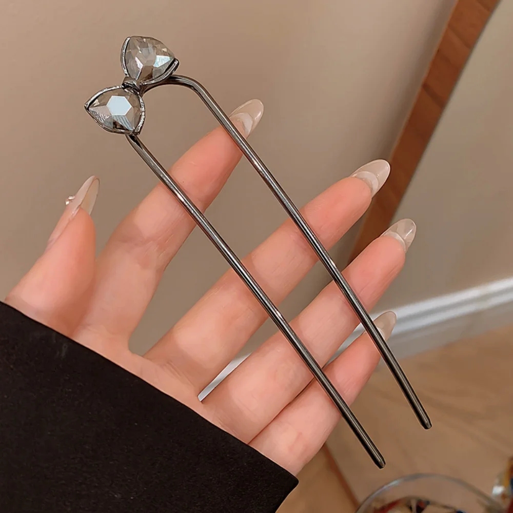 Haarstab im chinesischen Stil für Frauen und Mädchen, Vintage-Haarnadeln, modische U-förmige Haarspangen aus Metall, Haar-Accessoires – Detail 13