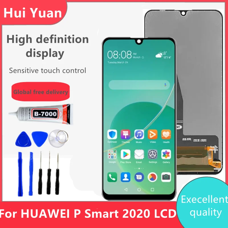 

6.21"; Original For Huawei P Smart 2020 LCD Display with Frame Touch Screen Digitizer Assembly For Psmart Replacement Part