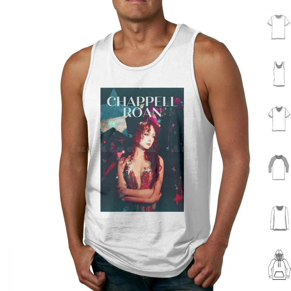 Chappell Roan 90s Tank Tops Vest Sleeveless Chappell Roan Good Luck Babe Pink Club Hot To Go Midwest Princess Casual