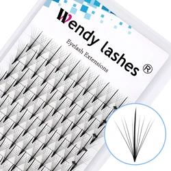 Wendy Lashes Wispy Premade Volume Fans 9D Individual Lashes Extension Pointy Stem Faux Mink Pre Made Russian Lashes