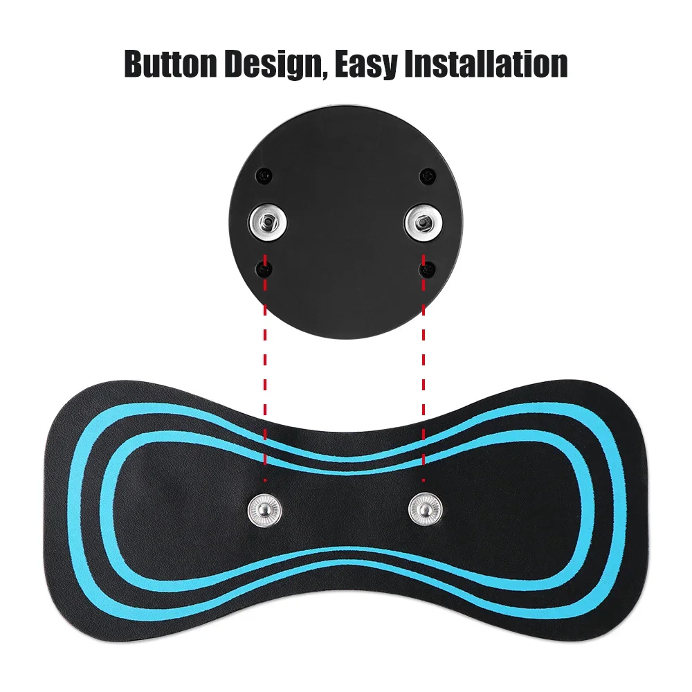 EMS Cervical Spine Massager Mini Electric Neck Massager Tens Low Pulse Neck Back Body Muscle Stimulator Arm Leg Relaxation Pads