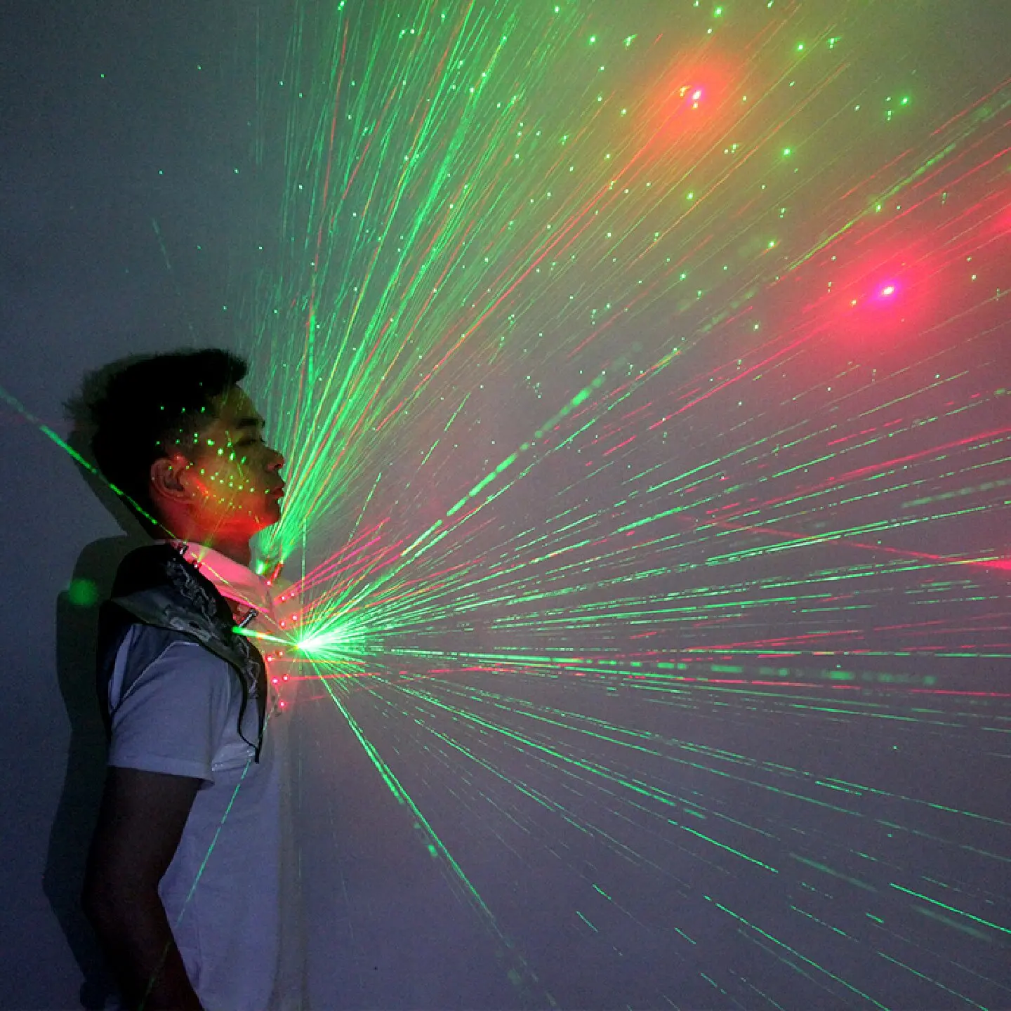 Laser oulder Pads ex Glowing Clothing for Bar Aosphere Performance Props ort Sve No Cuff Youth Seasonal Wear