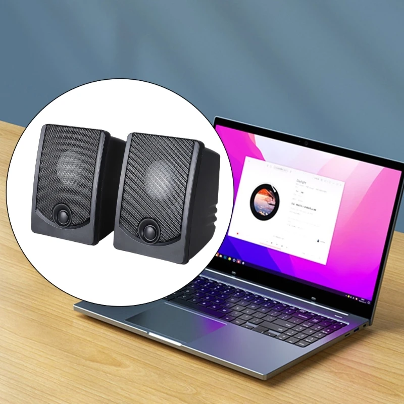 Altavoz práctico para PC escritorio, 2 uds., 3W, para salida sonido