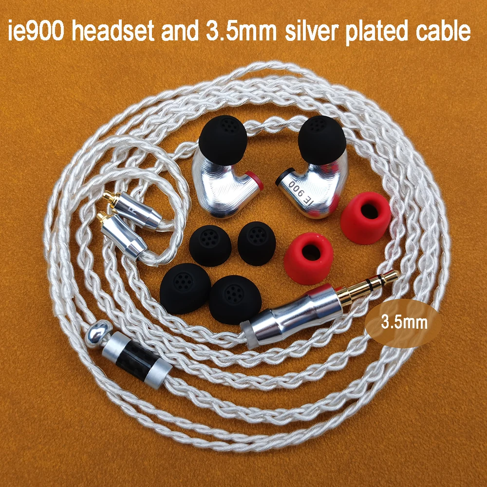 IE900 DIY High In-ear Earphone resolution 3.5/2.5/4.4mm Balanced MMCX HiFi Cable phone Computer Universal