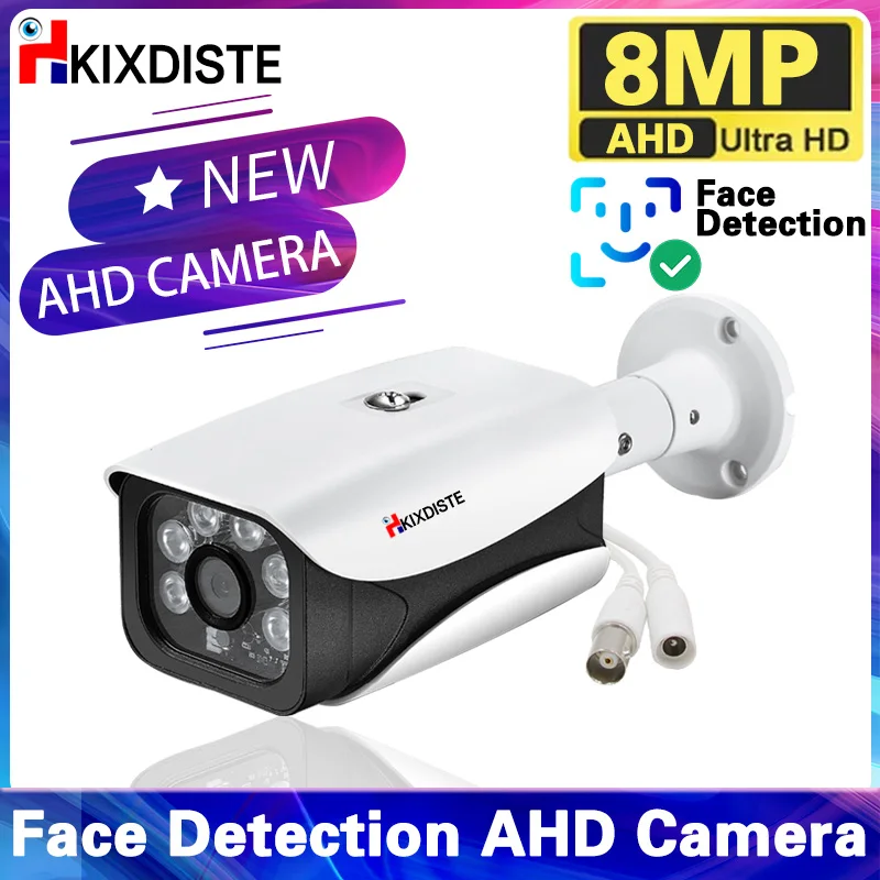Kamera 4K 8MP AHD 5MP 2MP CCTV Nadzór wideo Bezpieczeństwo w domu Zewnętrzna wodoodporna kamera Bullet Analog IR Day Night Vision BNC