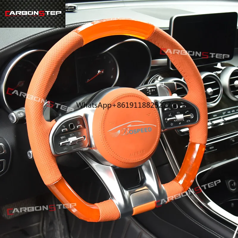 

Crystal Steering Wheel For Mercedes Benz AM-G G63 W212 W222 W213 W205 W211 W204 CLA CLS SL500