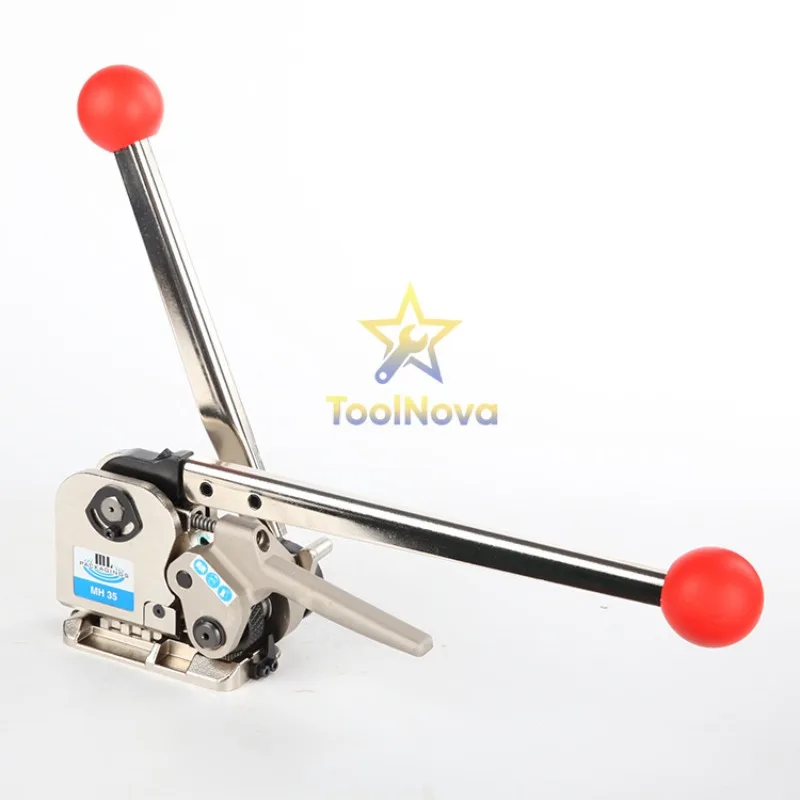 25MM iron sheet packing belt strapping machine manual MH35 steel belt buckle-free baler