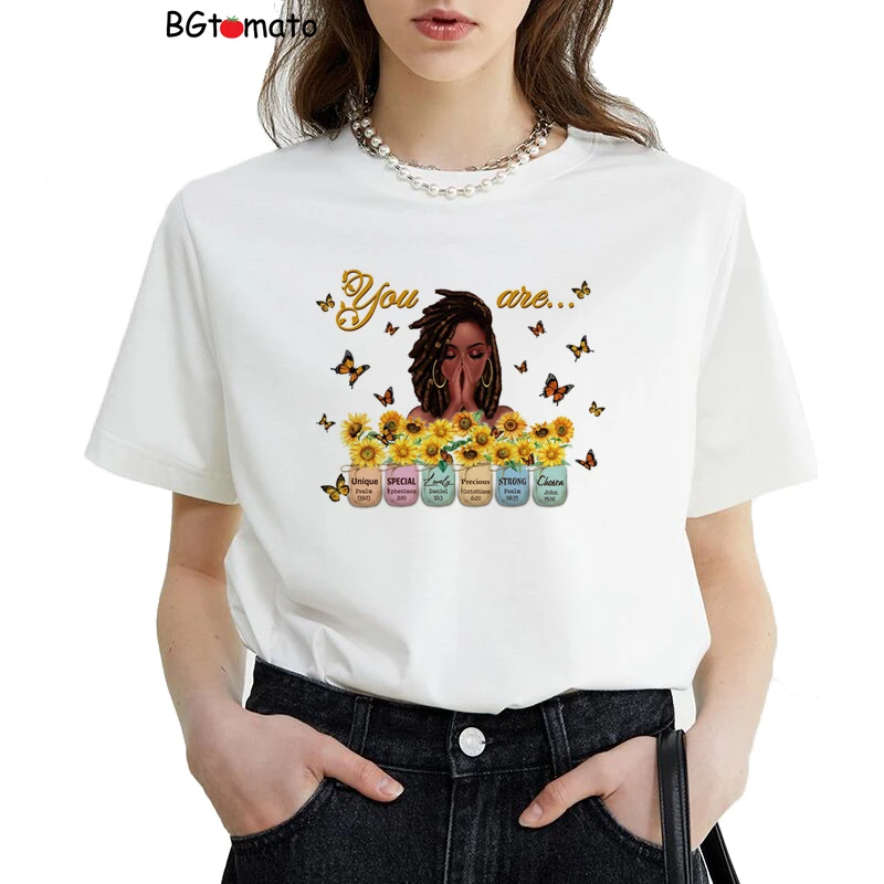 เสื้อยืดแฟชั่นผู้หญิงระดับไฮเอนด์ลําลองคุณภาพดีเสื้อยืดฤดูร้อนระบายอากาศได้