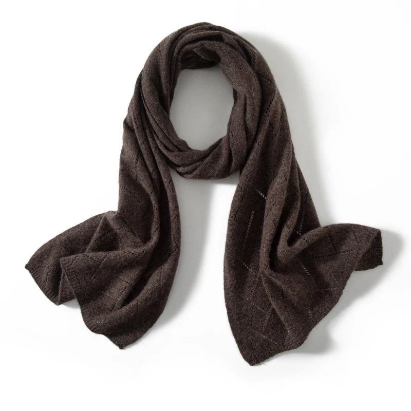 35% cachecol de caxemira tamanho 160*38 para roupas femininas de outono e inverno ao ar livre, xale de cachecol de caxemira de malha quente