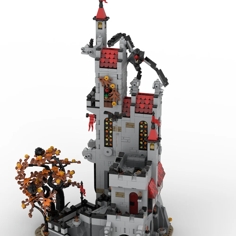 MOC-Fight Knights - Basil Manor 빌딩 블록, 중세 도시 모델, DIY 빌딩 블록 장난감, 어린이 교육 선물, 2233 개