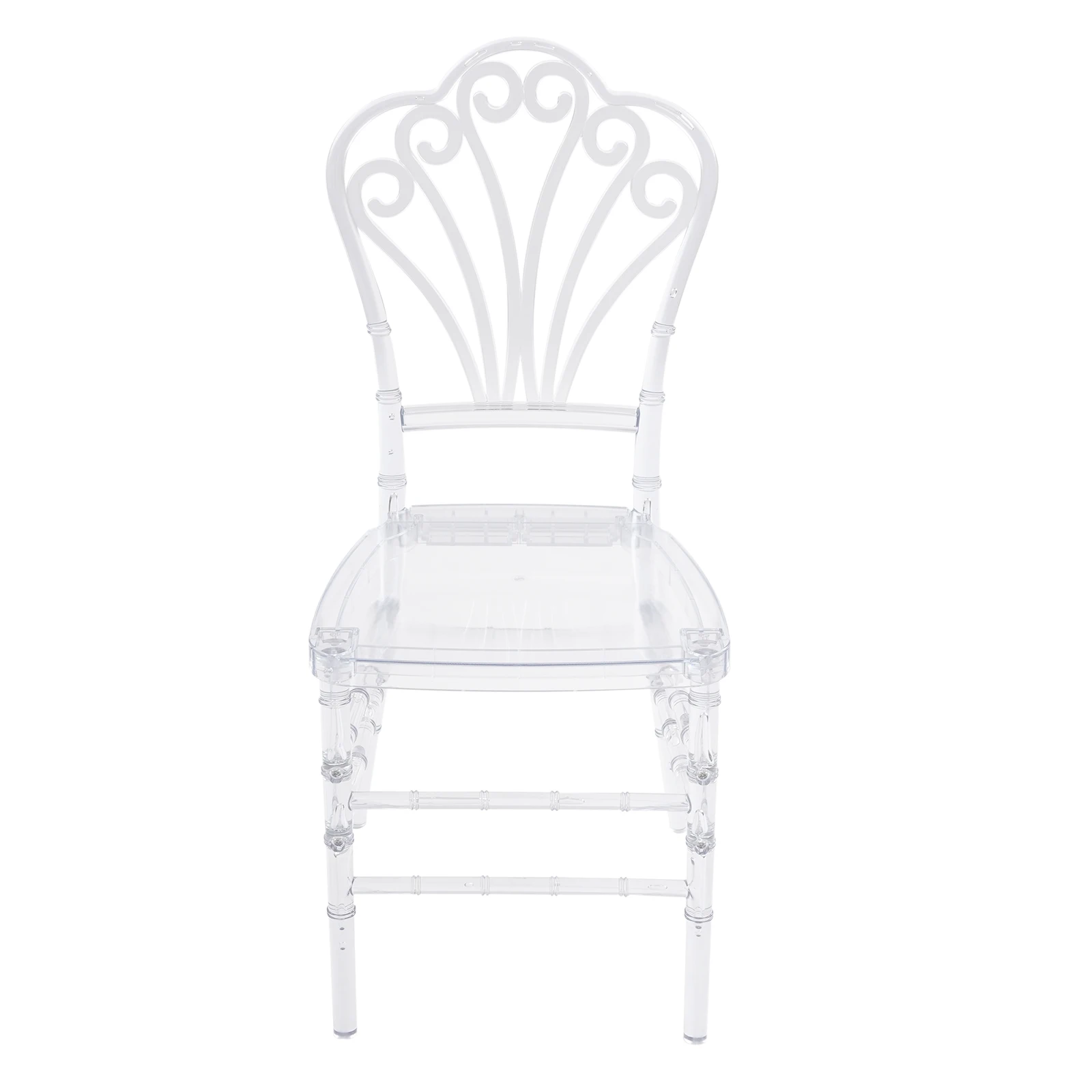 14.57 * 14.96 * 35.43 بوصة 4 قطع كراسي شفافة للتراص، كرسي طعام شفاف للفنادق، قاعات الولائم، المطاعم، أماكن الزفاف