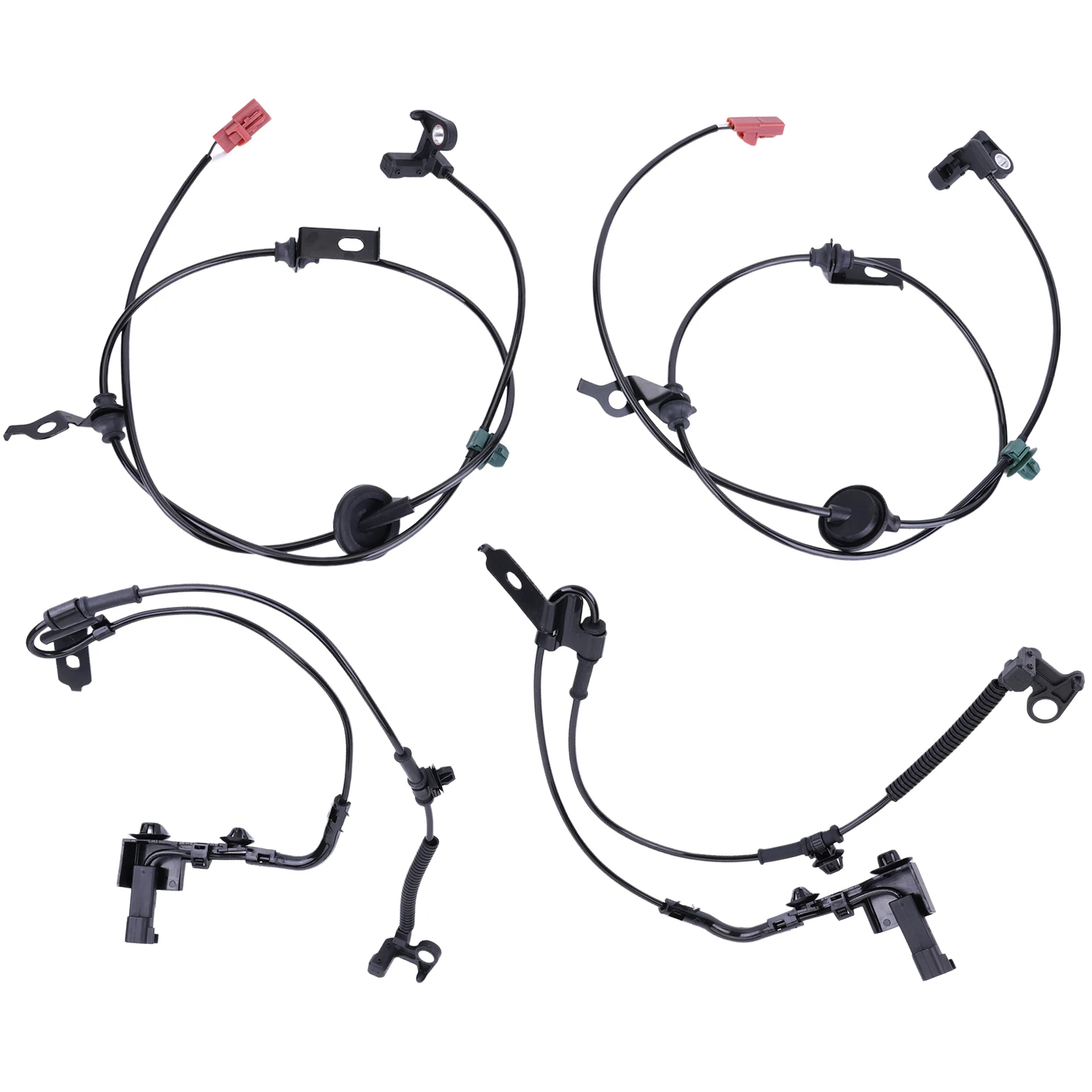 

4 передних и задних датчика ABS AE5Z2C205B+AE5C2C204AC+6E5Z2C187AA+6E5Z2C182AA подходят для Ford Fusion