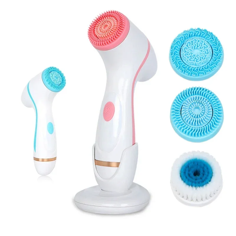 

Ultrasonic Electric Cleansing Brush 3 In 1 Face Massagers Sonic Rotating Cleansing Brush Galvanic Remove Blackheads Tool