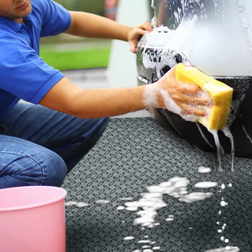 Garage Floor Mat Anti-slip Texture PVC Garage Flooring Roll For Under Car Parking Protect  Thickened Floor Mat (230x610cm)