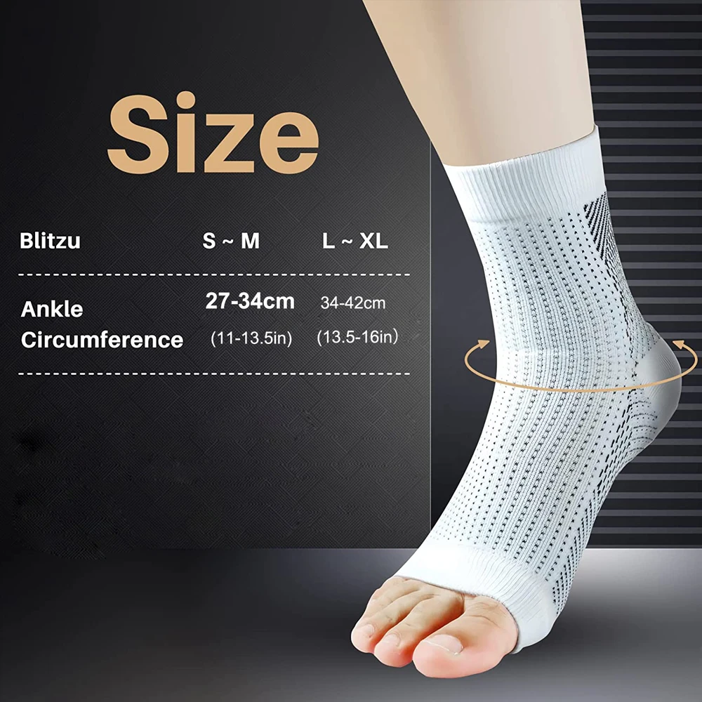 1Pair Neuropathy Soothe Socks Compression Socks For Women Ankle Compression Sleeves Braces Arch Support,Nano Soothesocks For Men