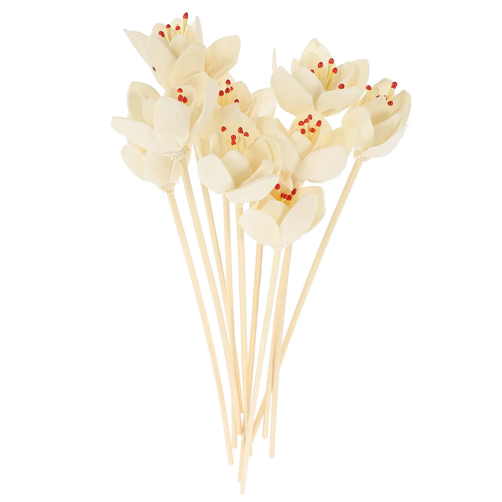 10pcs Flower Diffuser Sticks Natural Reed Diffuser For Home Bedroom Kitchen Scented Sticks Aroma Accessories Essential Oil