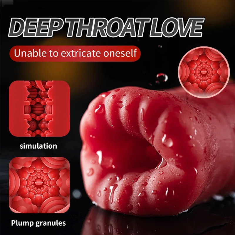 Silicone Male Masturbation Cup, Reusable Textured Stroker, Skin-Safe Material, Tight Inner Tunnel, Discreet Pleasure Toy for Men view 4