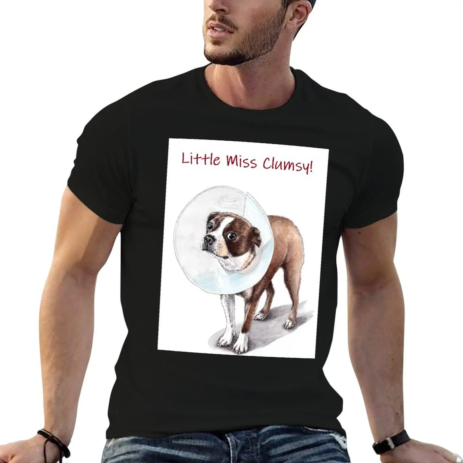 

Miss shirt T-Shirt cotton summer Little t Clumsy! t man 100% shirts