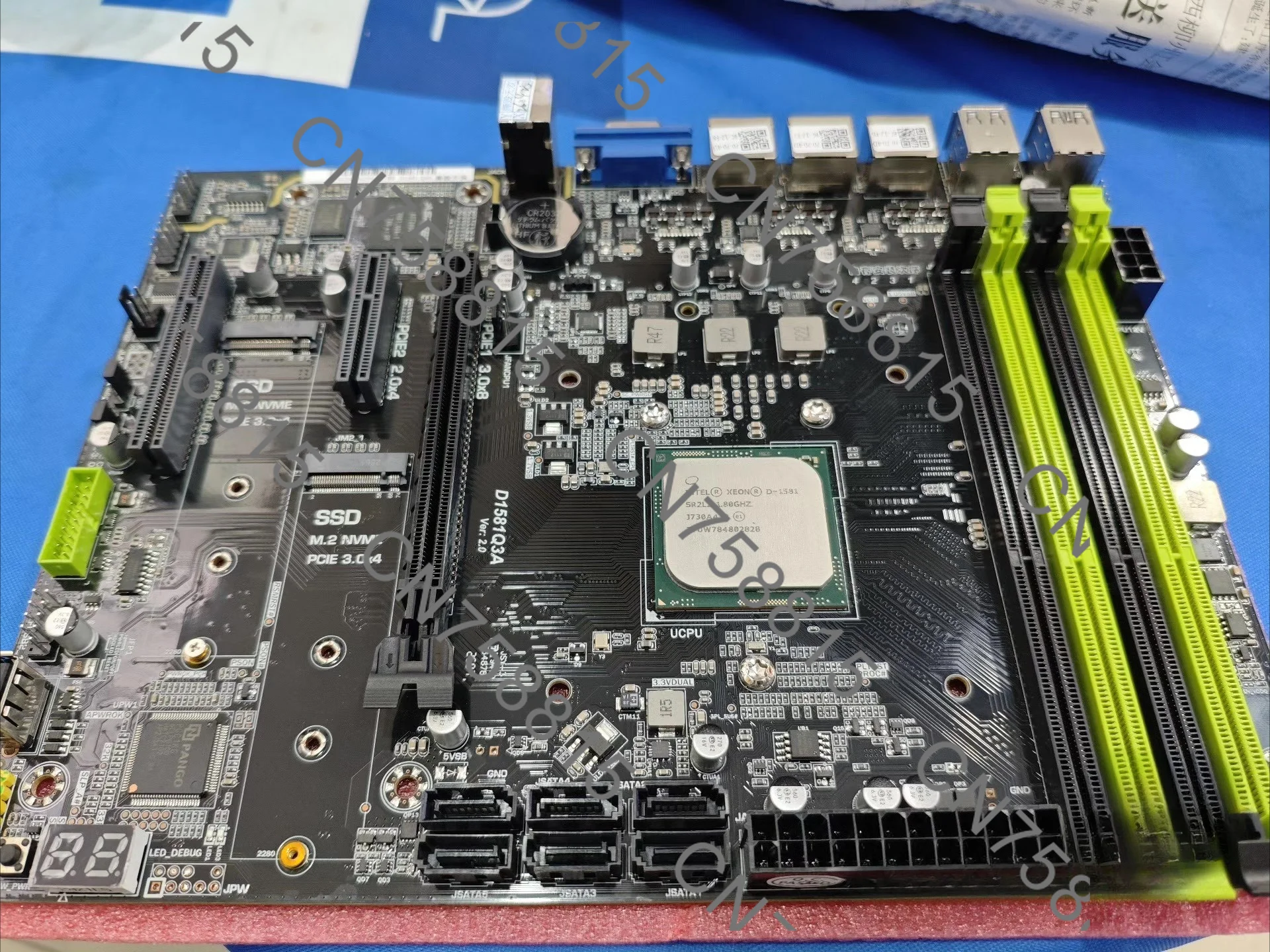 dual 2.5G integrated graphics PCDN artifact low power consumption virtual machine  D1581-Q3 NAS motherboard
