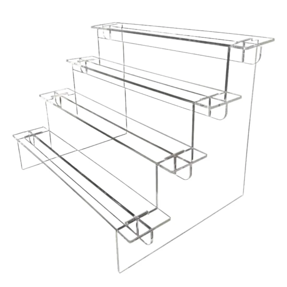 Display Rack Storage Rack Acrylic Transparent Ladder Hand Made Model Small Toys Staircase Figurines Display Stand Decoration