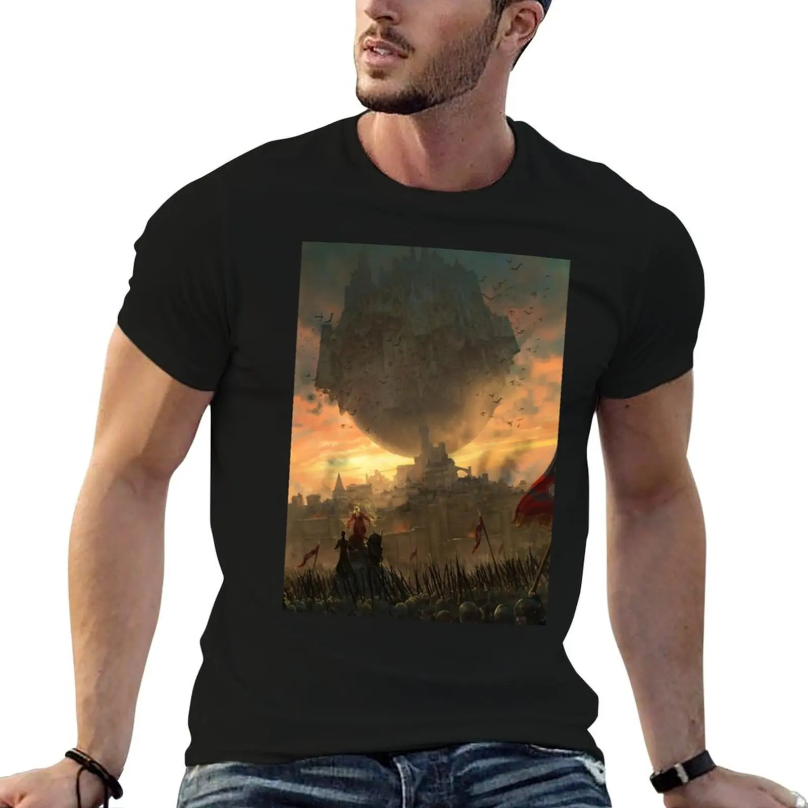 

men t Malazan for t cotton casual men shirts luxury of shirt - the man Moon brand 100% T-Shirt Gardens