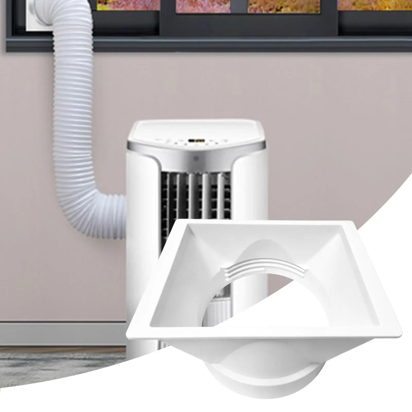 Portable Air Conditioner Hose Coupler Window Adapter Coupling Extender 5.9 Inch AC Exhaust Vent Hose Coupler Exhaust Port