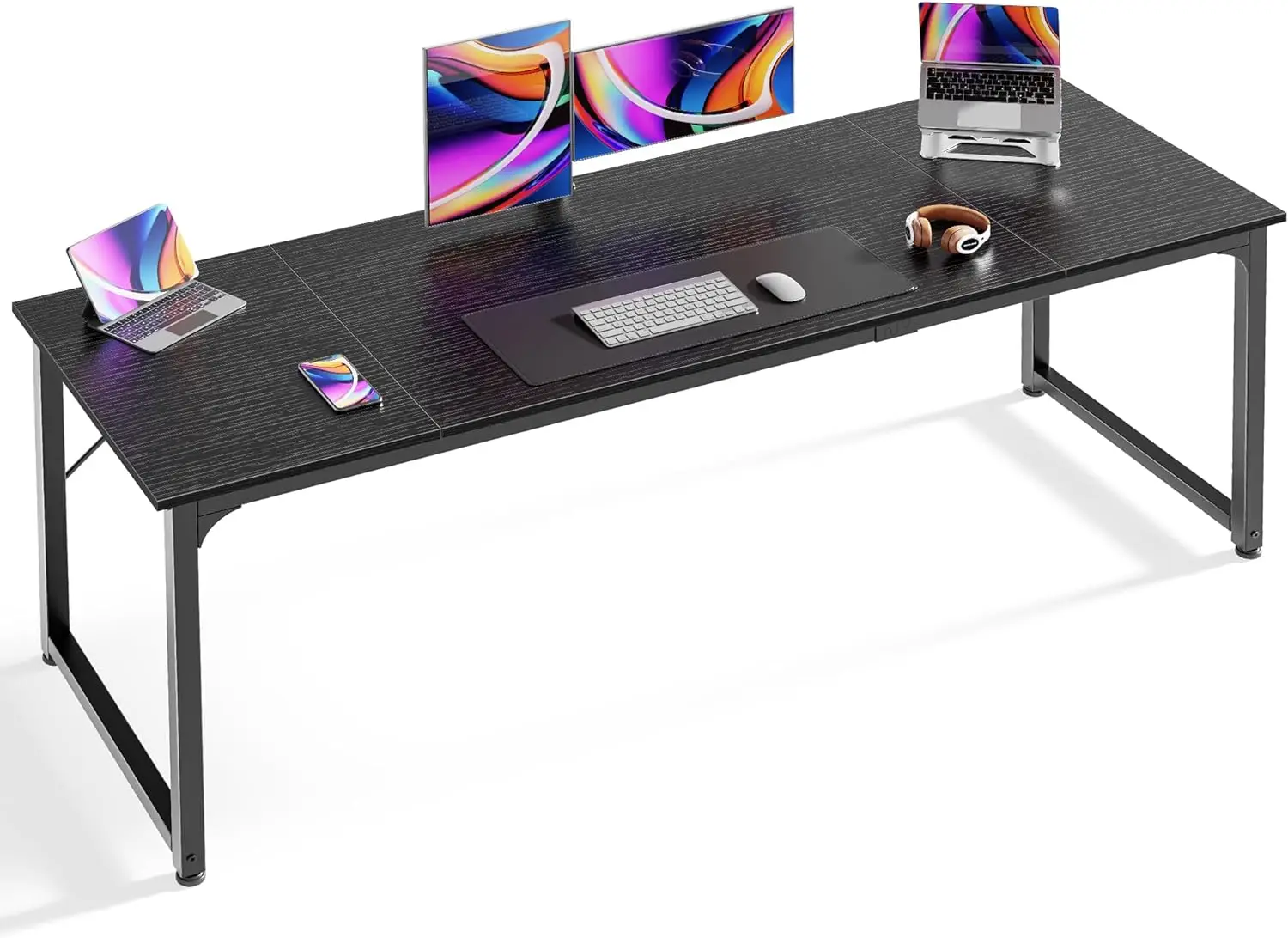 Computer Desk, 70 Inch Office Desk, Gaming Desk with Storage, Writing Desk Work Desk for Home Office, Study, Long Simple Desk,