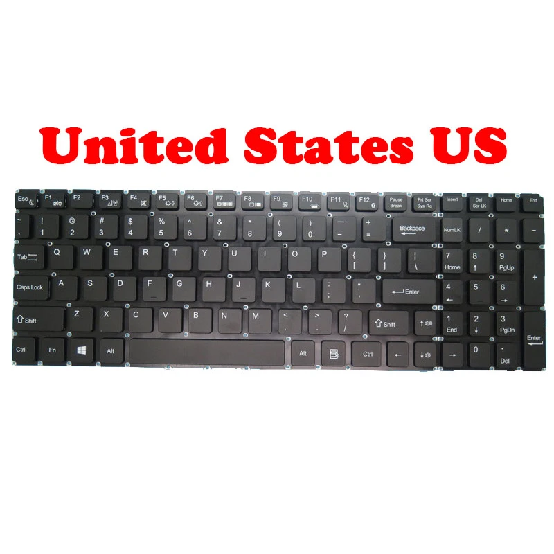 

Laptop Keyboard For HIPAA S1 DK300-A UK PRIDE-K1640 YXT-NB93-160 MB3422008 United States Black Without Frame New