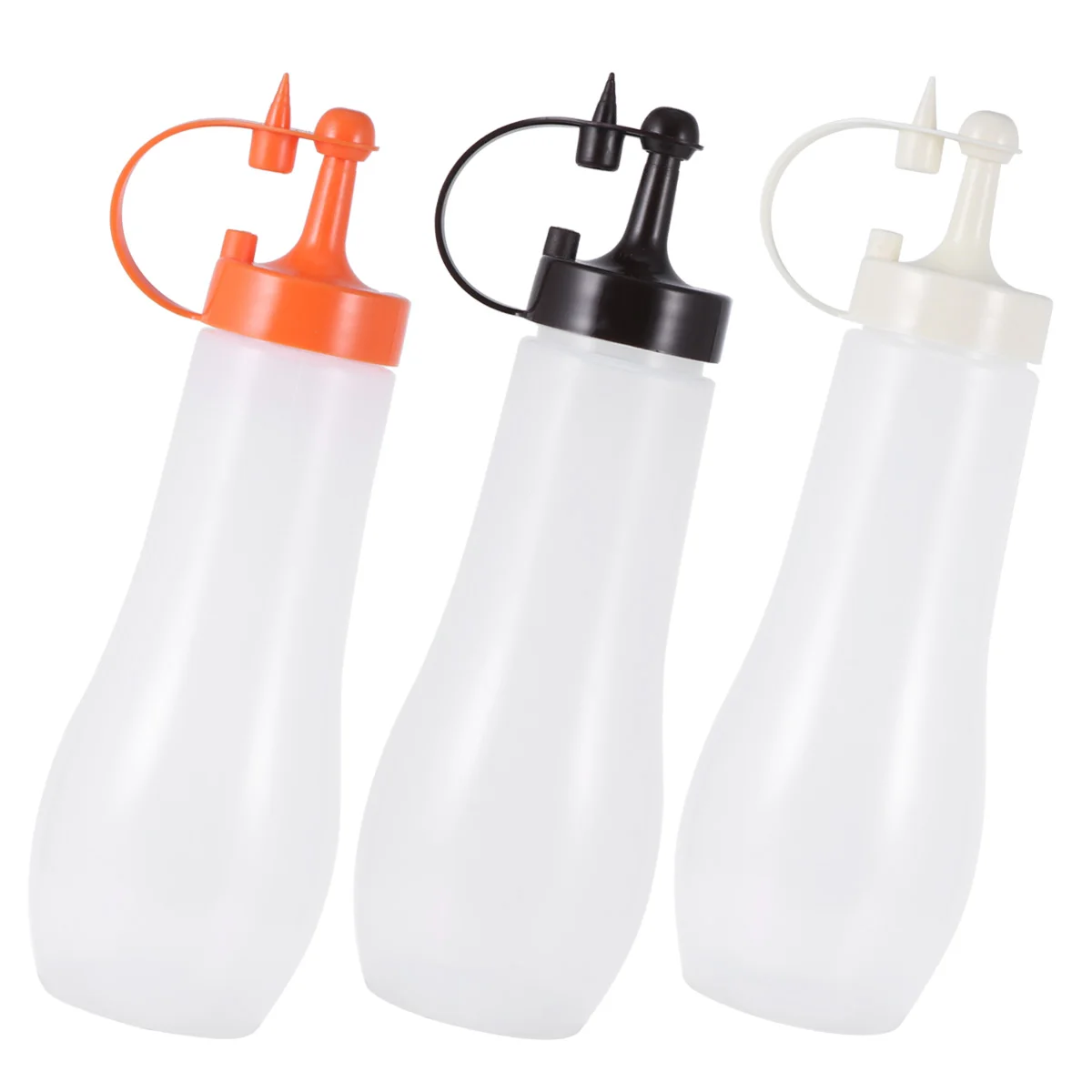 

3pcs Sauce Bottle Squeeze Pot Eco friendly Salad Dressing Shaker Bottles for Sauces Condiment Storage Container