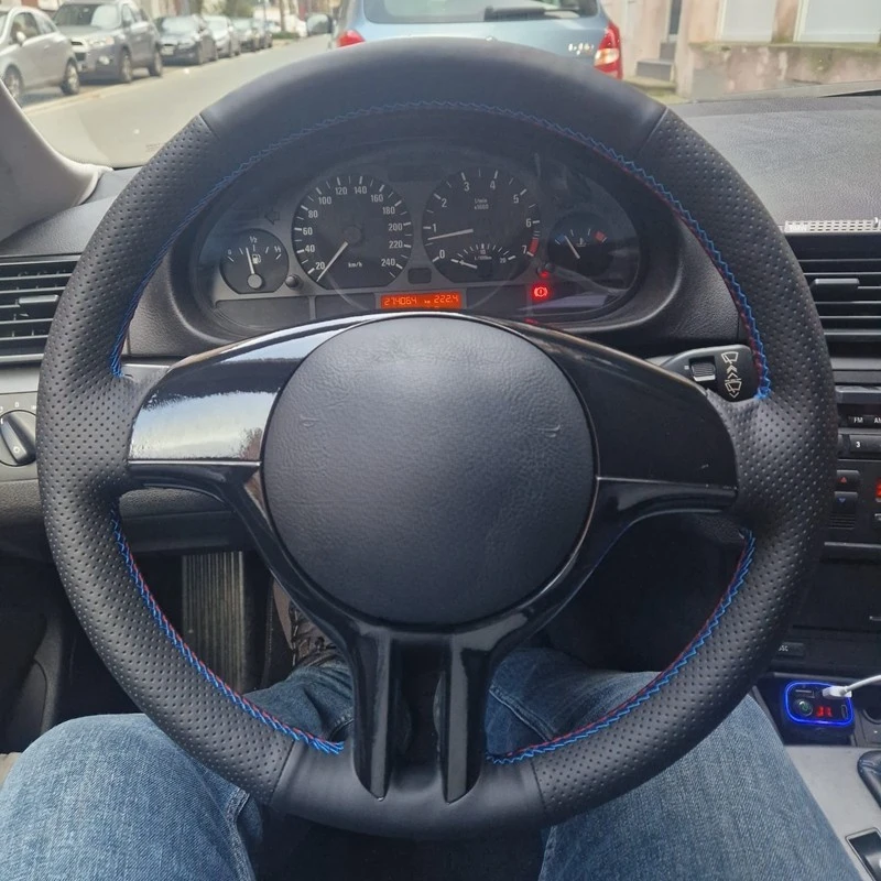 

Оплетка из натуральной кожи для BMW 3 серии E46 2000-2006 5 серии E39 2000-2003 E53 X5 Z3 E36 2000-2002