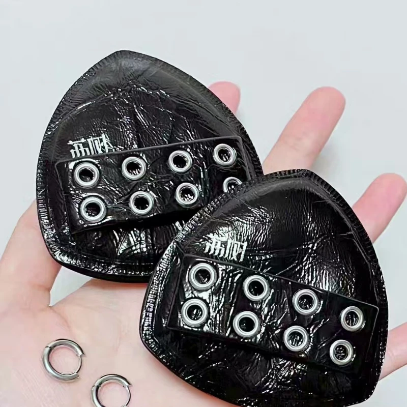 Lishu 2PCS Punk Black Pineapple Powder Puff Air Cushion Dual Use Wet and Dry Makeup Ultra Soft Makeup Egg Cosmetic Puff
