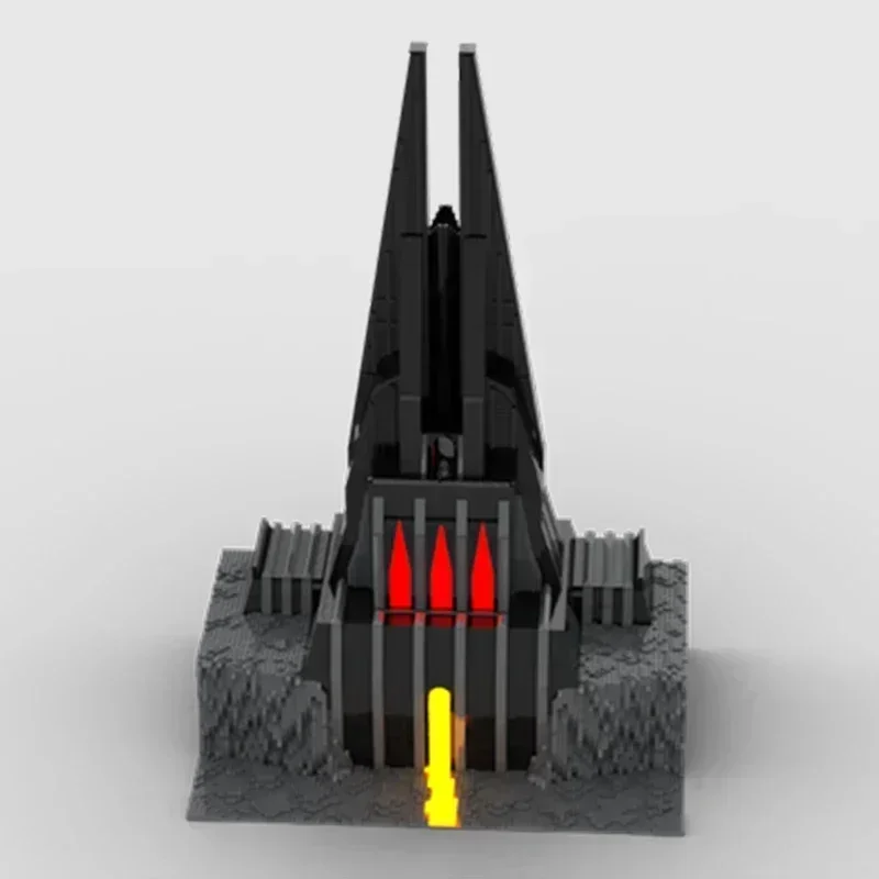 Modelo de fortaleza militar moc tijolos de construção final senhor castelo tecnologia blocos modulares presente brinquedos natal diy conjuntos montagem