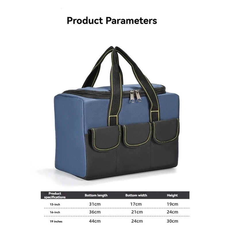 Oxford Cloth Tool Bag Professional Electrician Waterproof Working Multifunction Organizing Storage Tool Bag