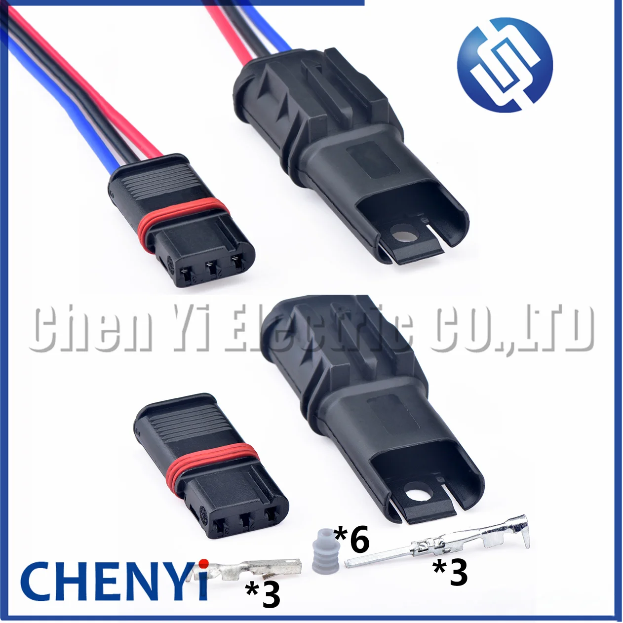 3 Pin male or female Automotive door handle connector Turn signal Wire harness plug 872-405-501 872-837-506 For BMW